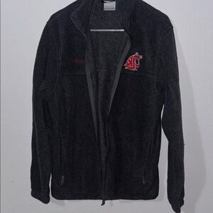 Columbia Gray Jacket with Red Emblem